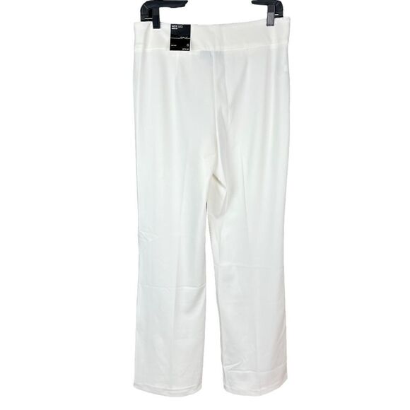 INC Pants High Rise Wide Leg Washed White Side Zipper 8 Women’s - Picture 5 of 16